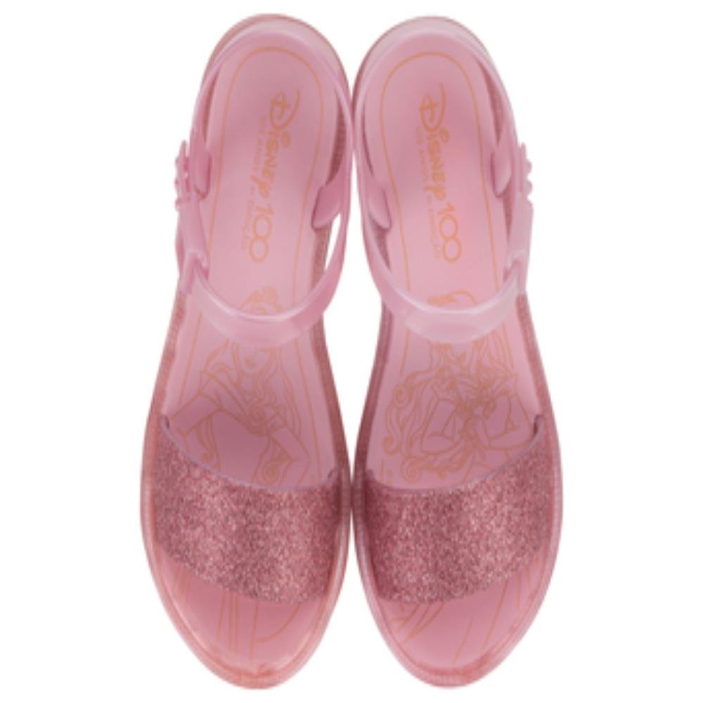 Sandália Disney Realeza De Salto 23044 (25-33) Rosa Claro Glitter Ax442