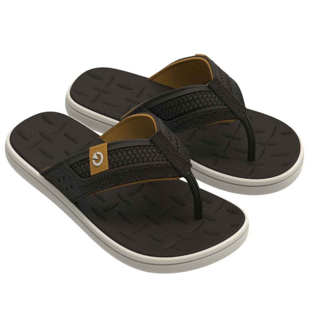 Chinelo Cartago Malta V 12229 (37-44) 02258 - Bege Marrom Amarelo AR262