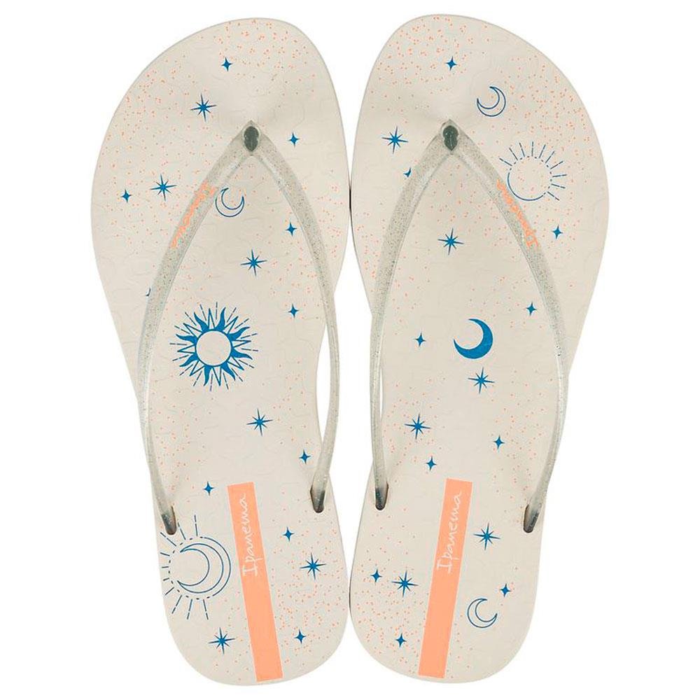 Chinelo Ipanema Easy Star 27181 (33-40) - Bege Glitter Bronze Laranja Av423