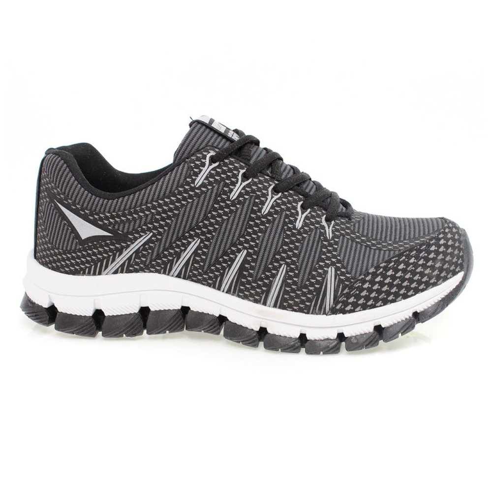 Tenis Adulto Lets Gel W Preto Prata - Grade 12 Pares - Numeração 38-43
