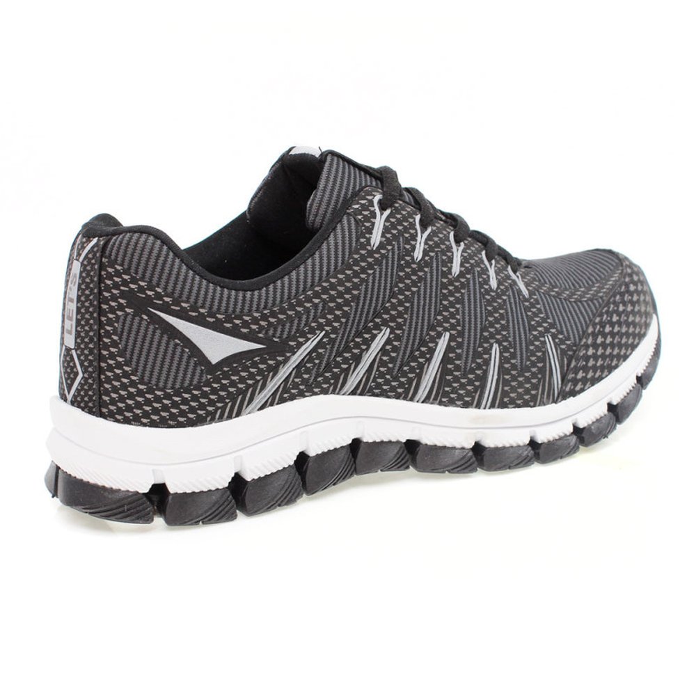Tenis Adulto Lets Gel W Preto Prata - Grade 12 Pares - Numeração 38-43