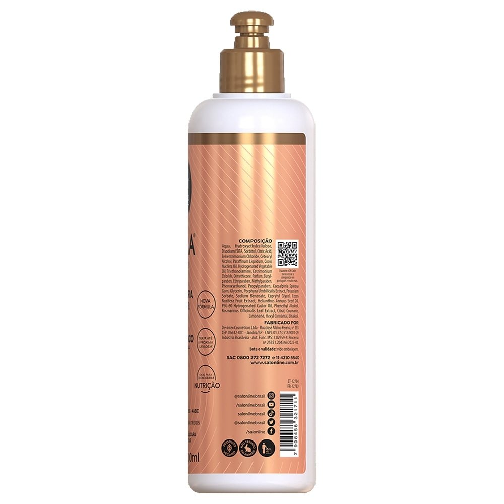 Creme para Pentear Salon Line Hidra - 3 em 1 Óleo de Coco 300ml
