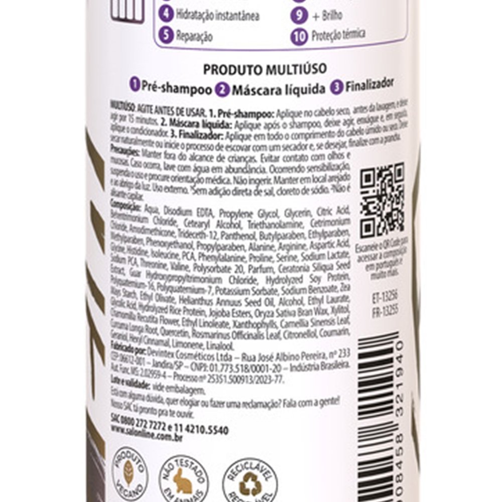 Óleo Spray Salon Line Meu Liso Antifrizz 240ml