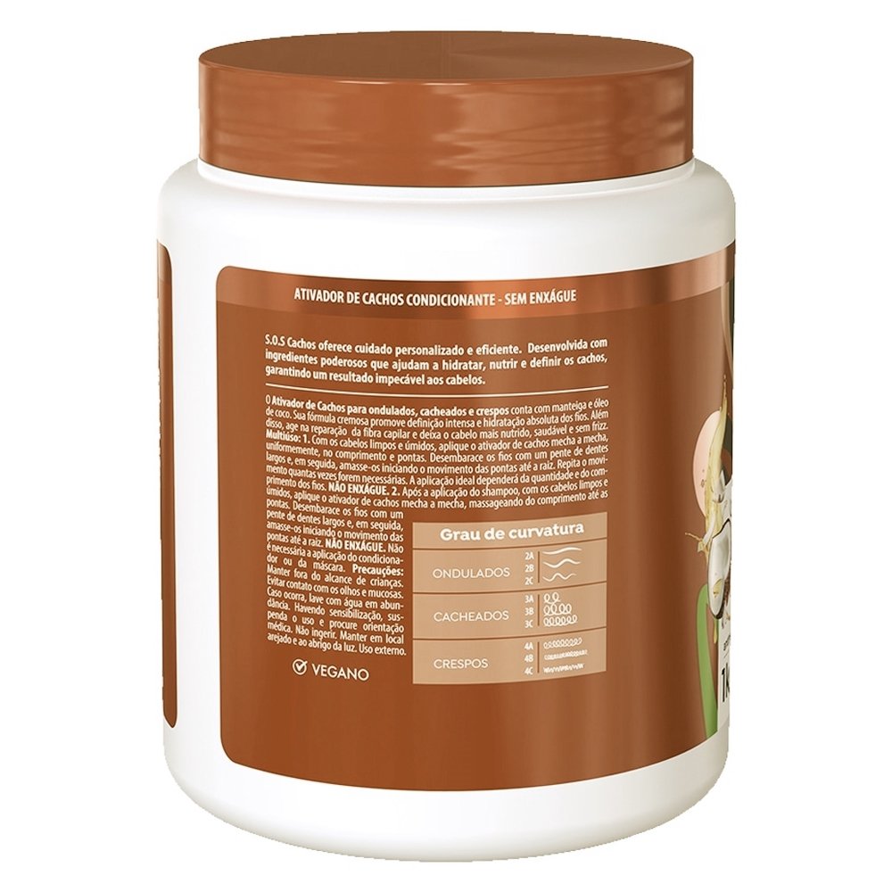 Ativador de Cachos SOS Cachos Óleo de Coco 1Kg