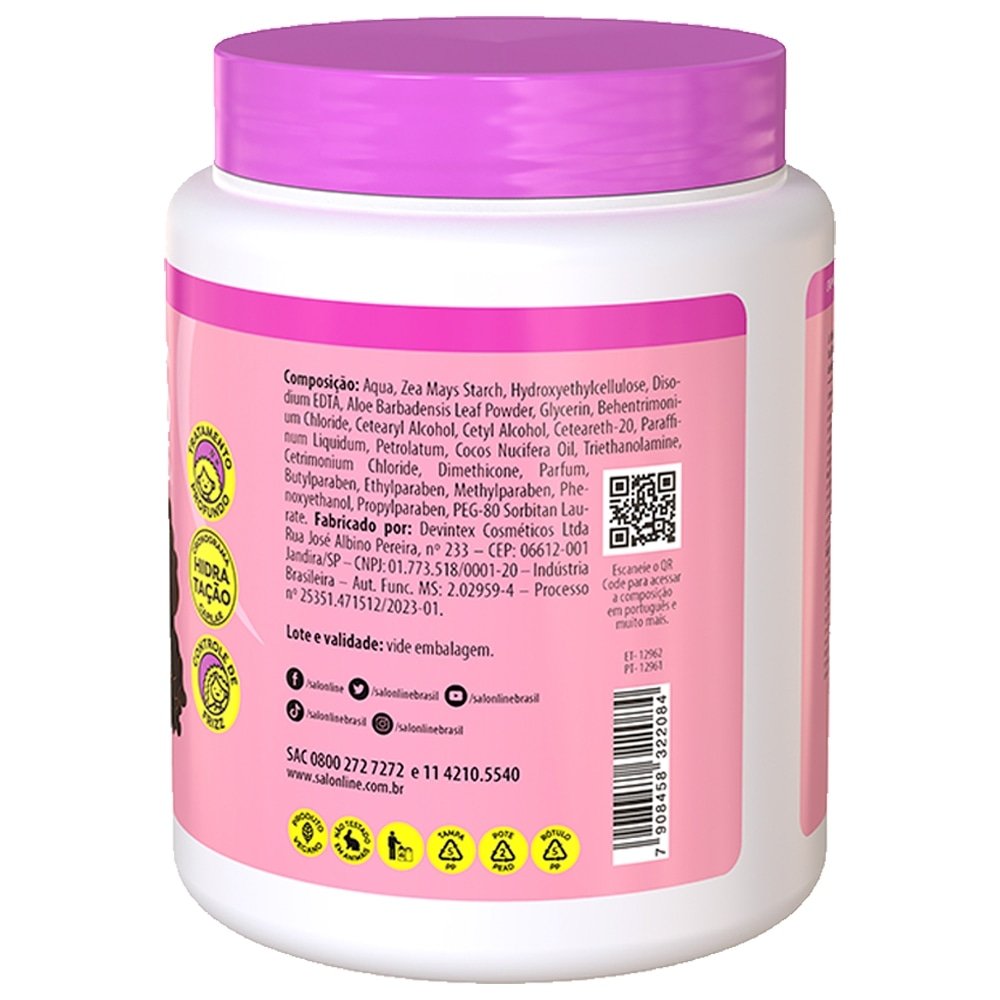 Creme para Pentear Salon Line SOS Cachos - 5 em 1 Kids Hidratação 1Kg