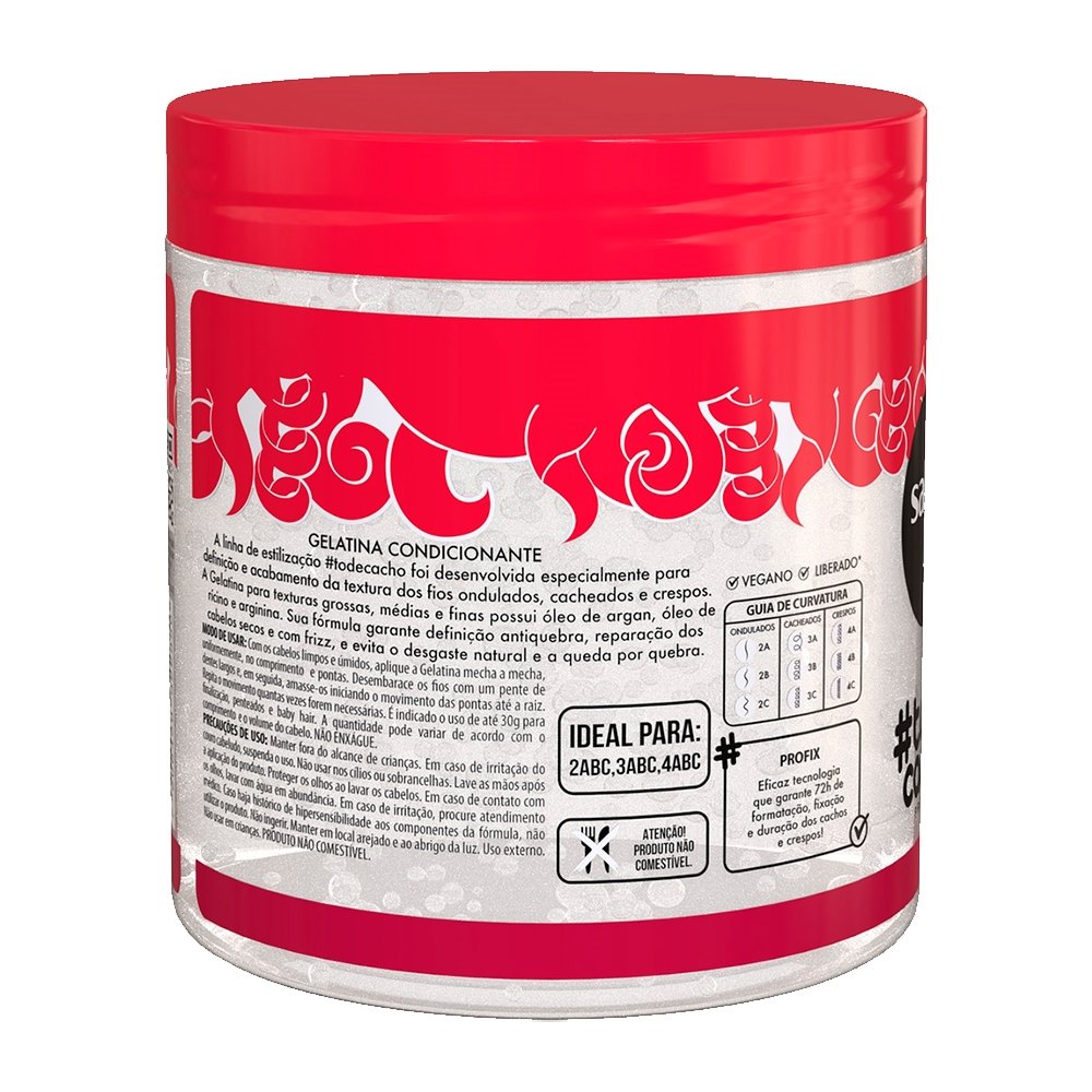 Gelatina Capilar Salon Line #ToDeCacho Fortalecedora 550g