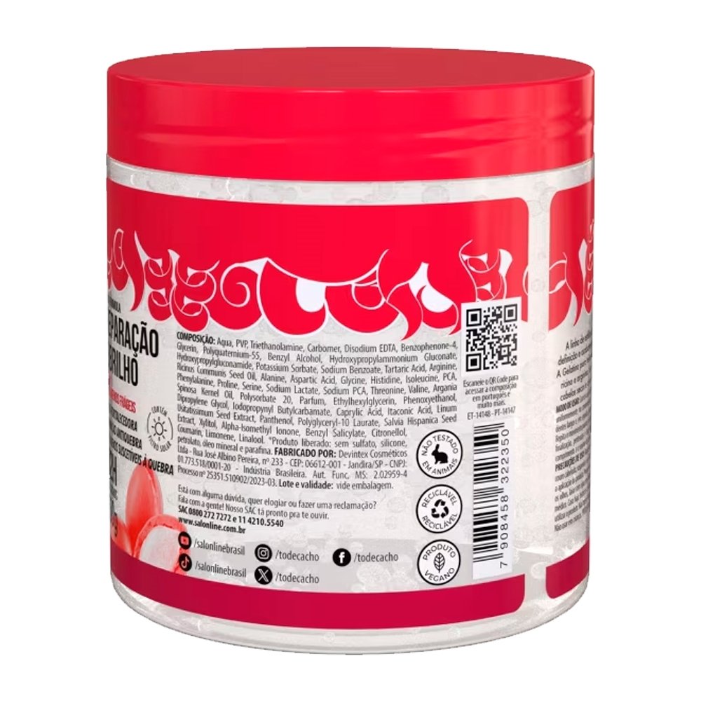 Gelatina Capilar Salon Line #ToDeCacho Fortalecedora 550g