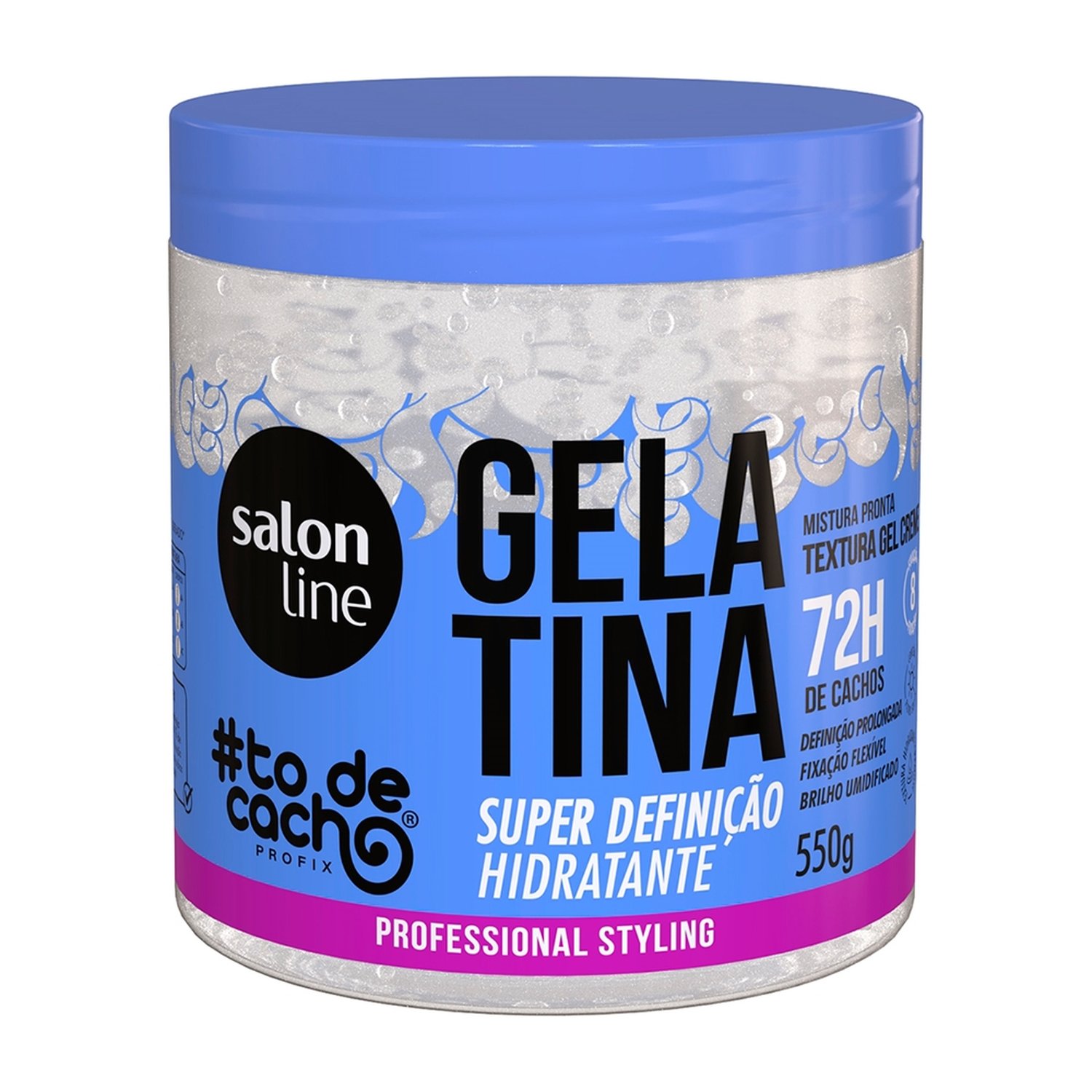 Gelatina Capilar Salon Line #ToDeCacho Hidratante Cremosa 550g