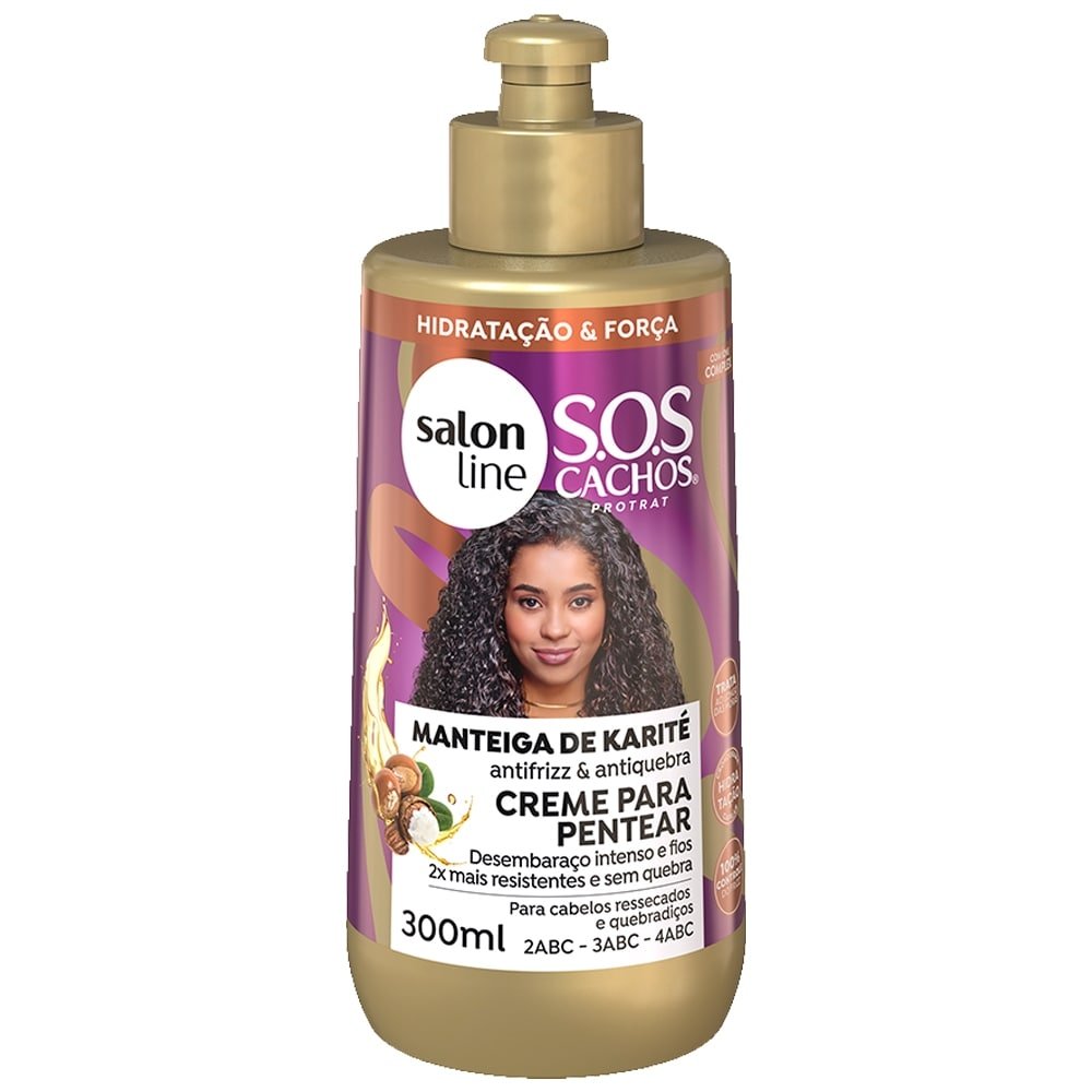 Creme para Pentear Salon Line SOS Cachos - Manteiga de Karité 300ml