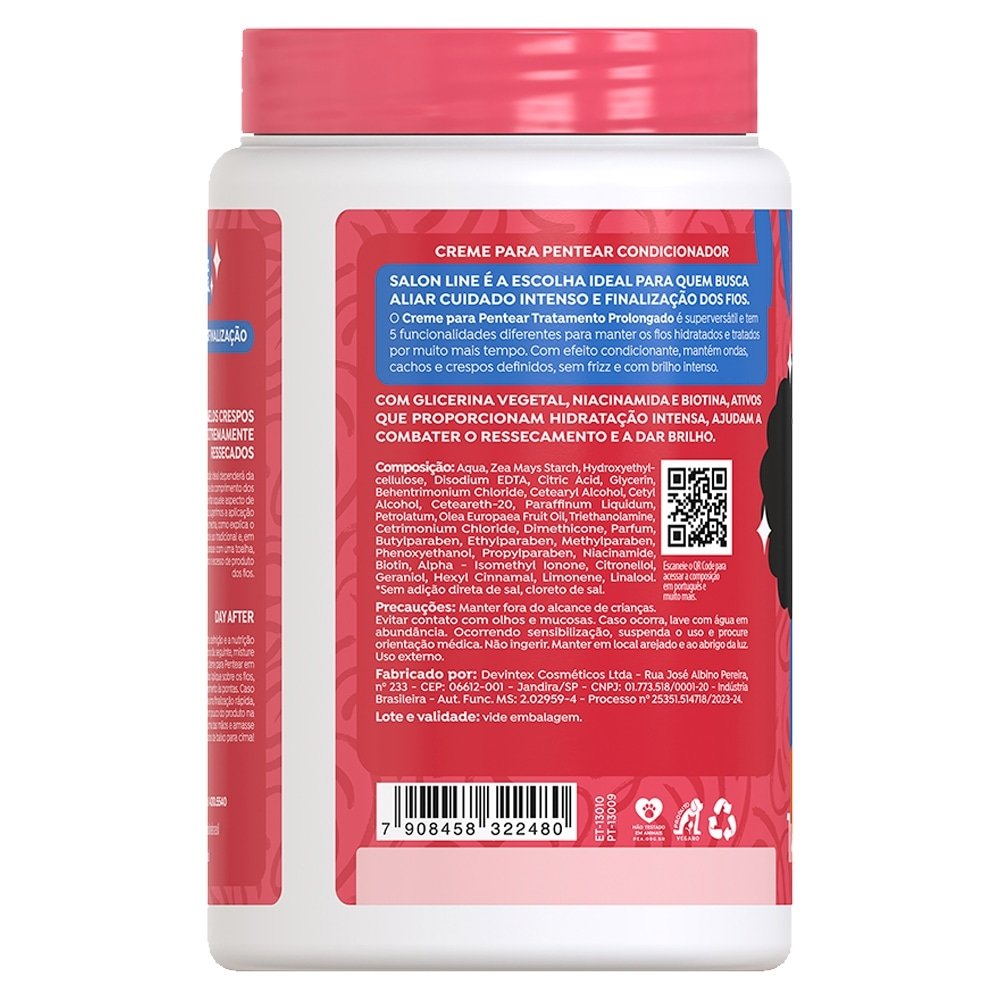 Creme para Pentear Salon Line - 5 em 1 Tratamento Prolongado 1Kg