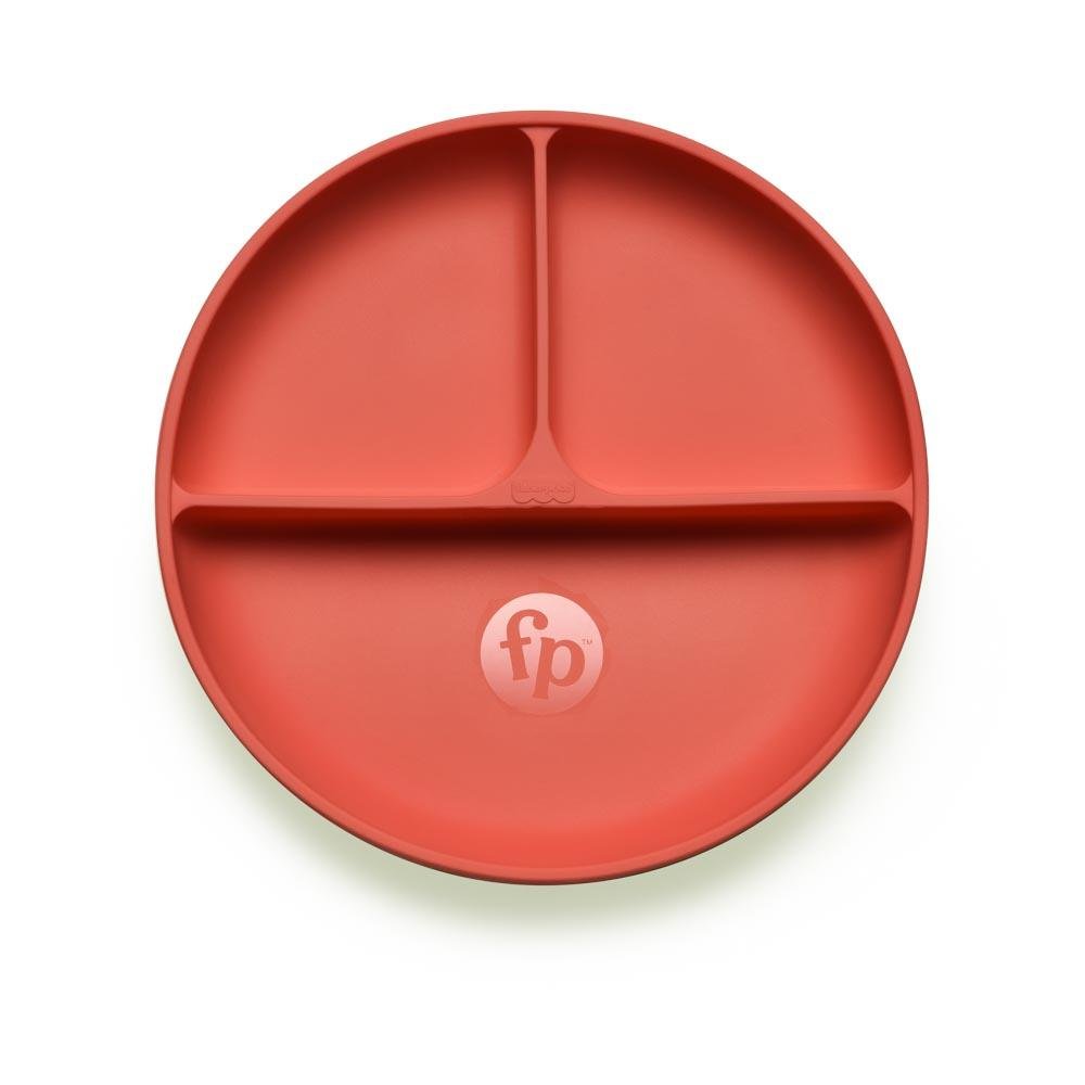 Prato de Silicone com Divisoria e Ventosa Yummy! Coral Fisher-Price - BB1190