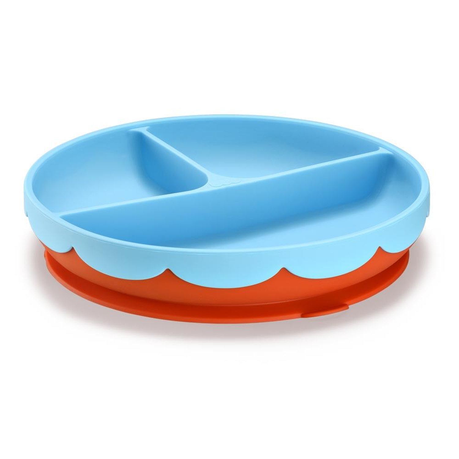Prato de Silicone com Divisoria e Ventosa Yummy! Azul Fisher-Price - BB1189