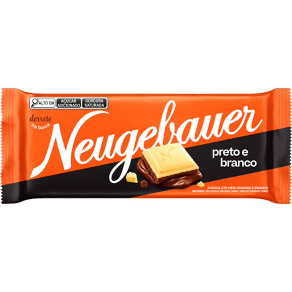 Chocolate Barra Neugebauer 80G Preto & Branco