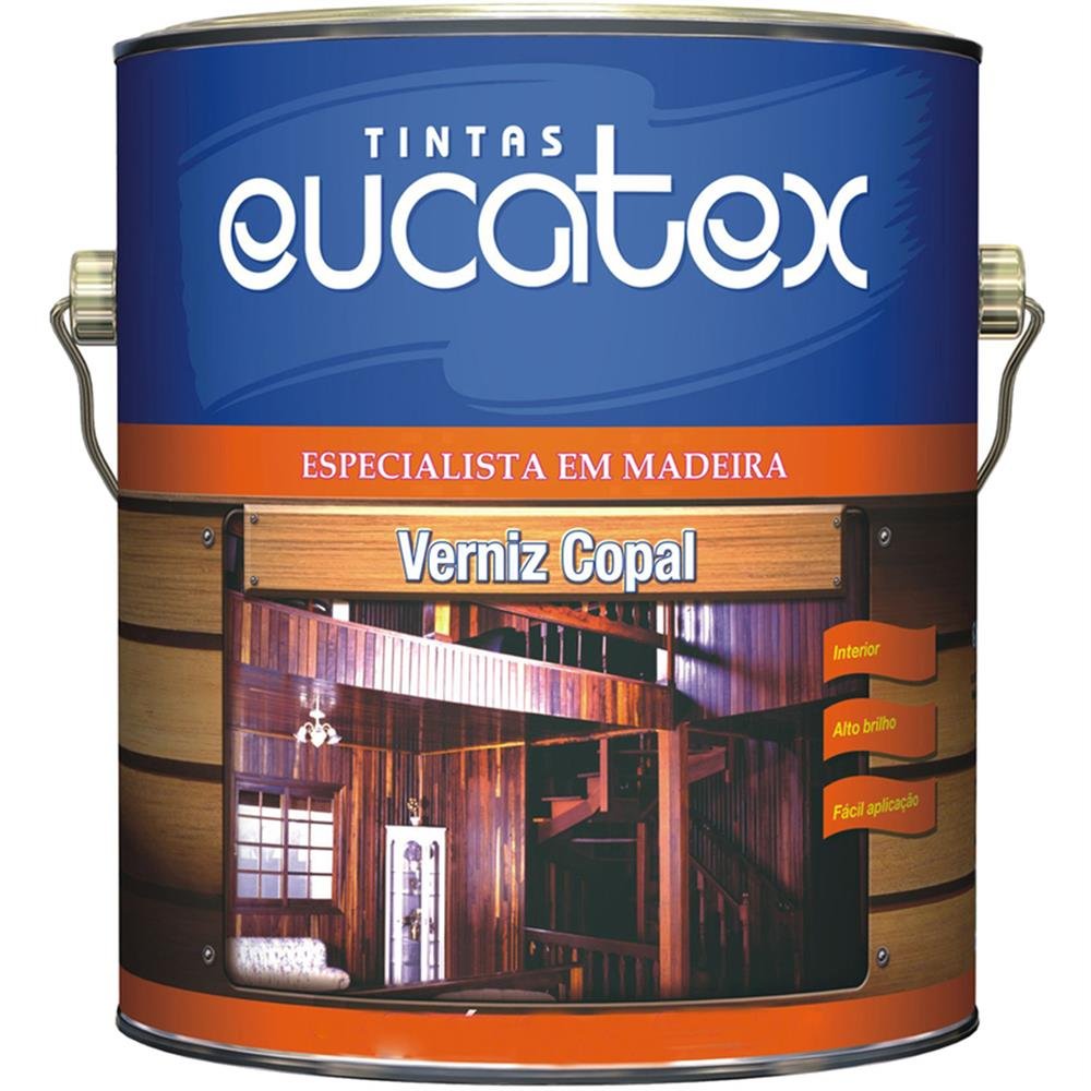 Verniz Copal Incolor Brilhante 1/4X6 Eucatex
