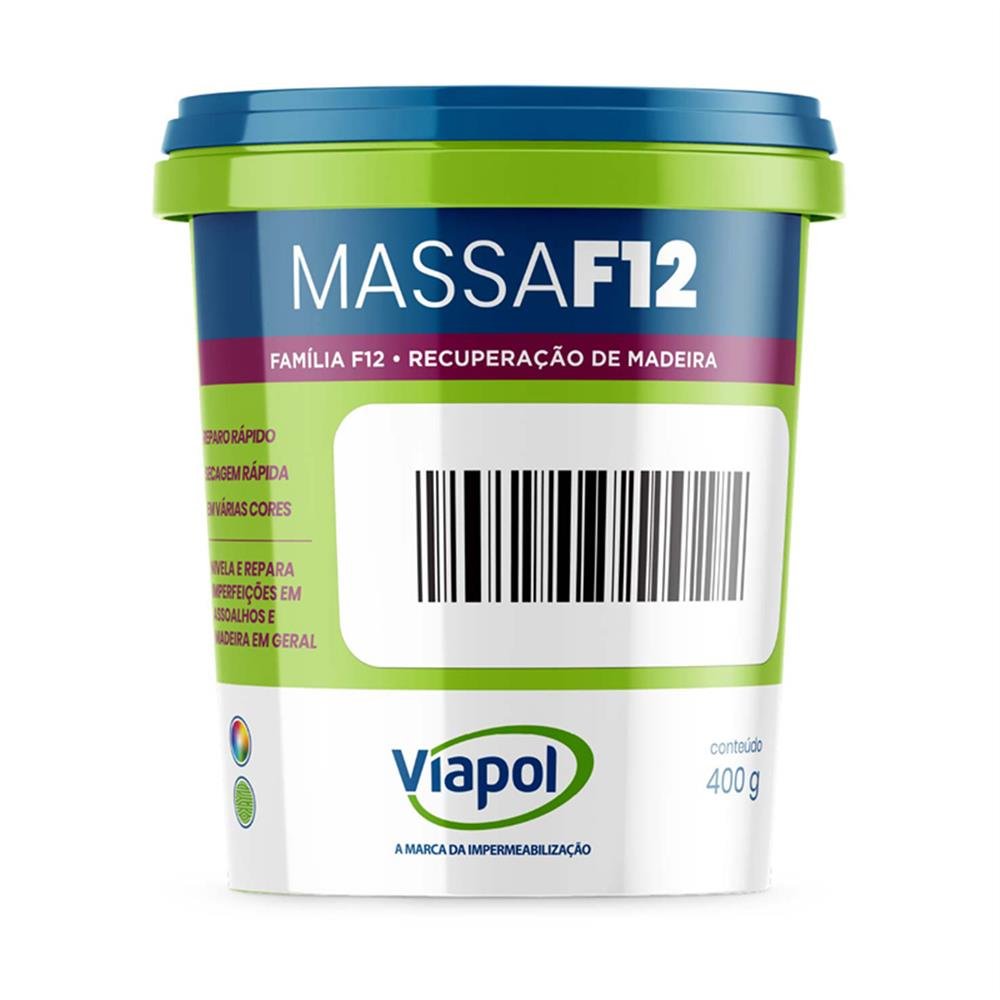Massa Calafetar Madeira F12 Sucupira 6X400 Viapol