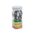 Faqueiro Inox 24 Peças Cabo Plastico Verde