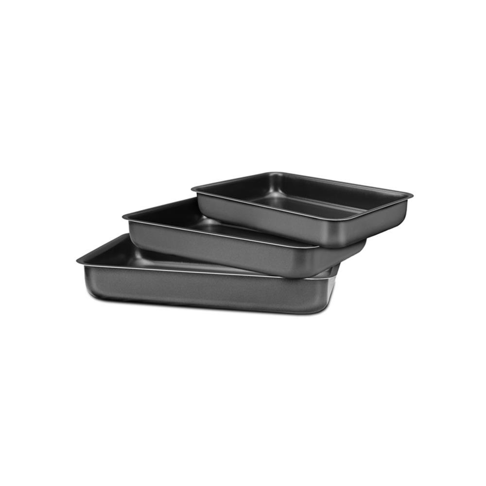 Kit De Assadeiras Panelux 3 Peças Antiaderente Magnific Grafite