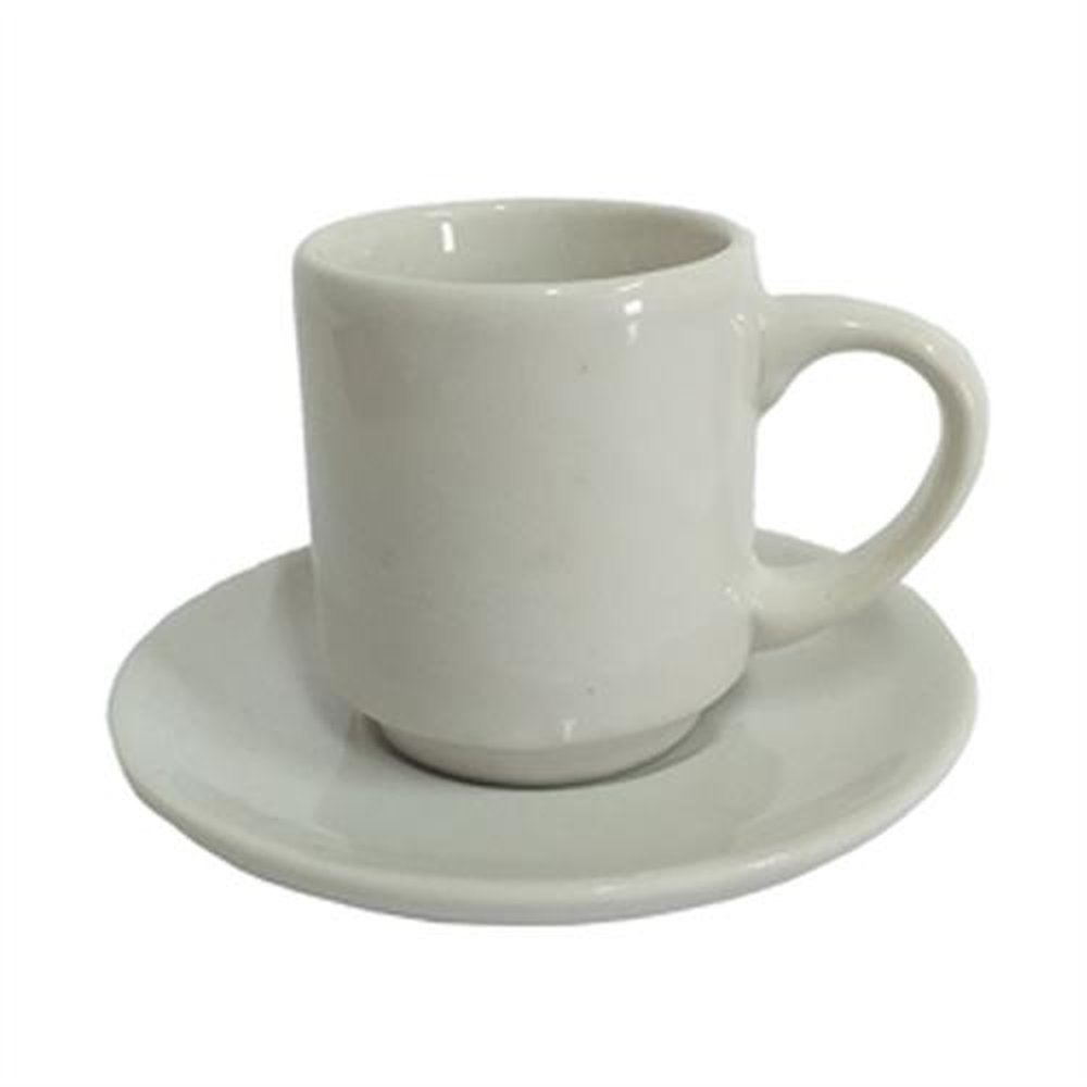 Xicara Cha C/Pires 175Ml Porcelana Branca C24