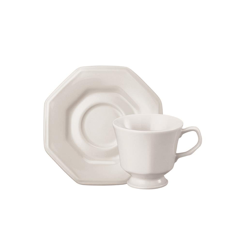 Xicara Cha C/Pires 200Ml Porcelana Schmidt C6