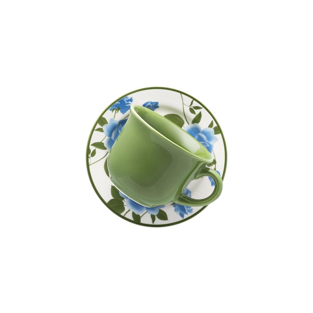 Xicara Cha C/Pires 200Ml Louça Alice