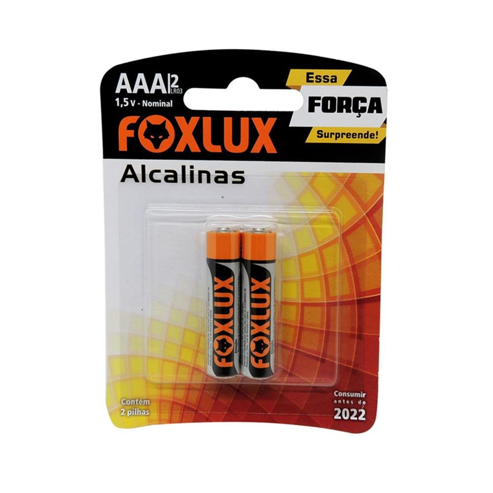 Pilha Foxlux Alcalina Palito Aaa 10X2