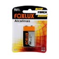 Bateria Alcalina 9V Foxlux Cartela C10