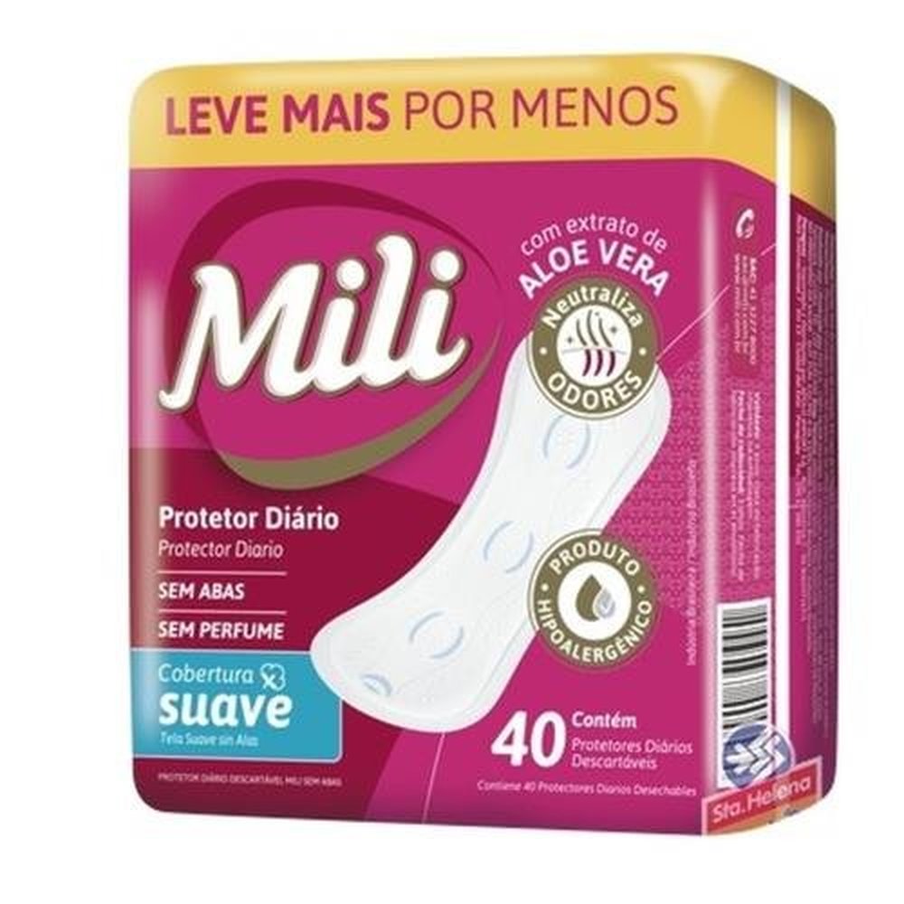 Absorvente Mili 12X40 Protetor Diario