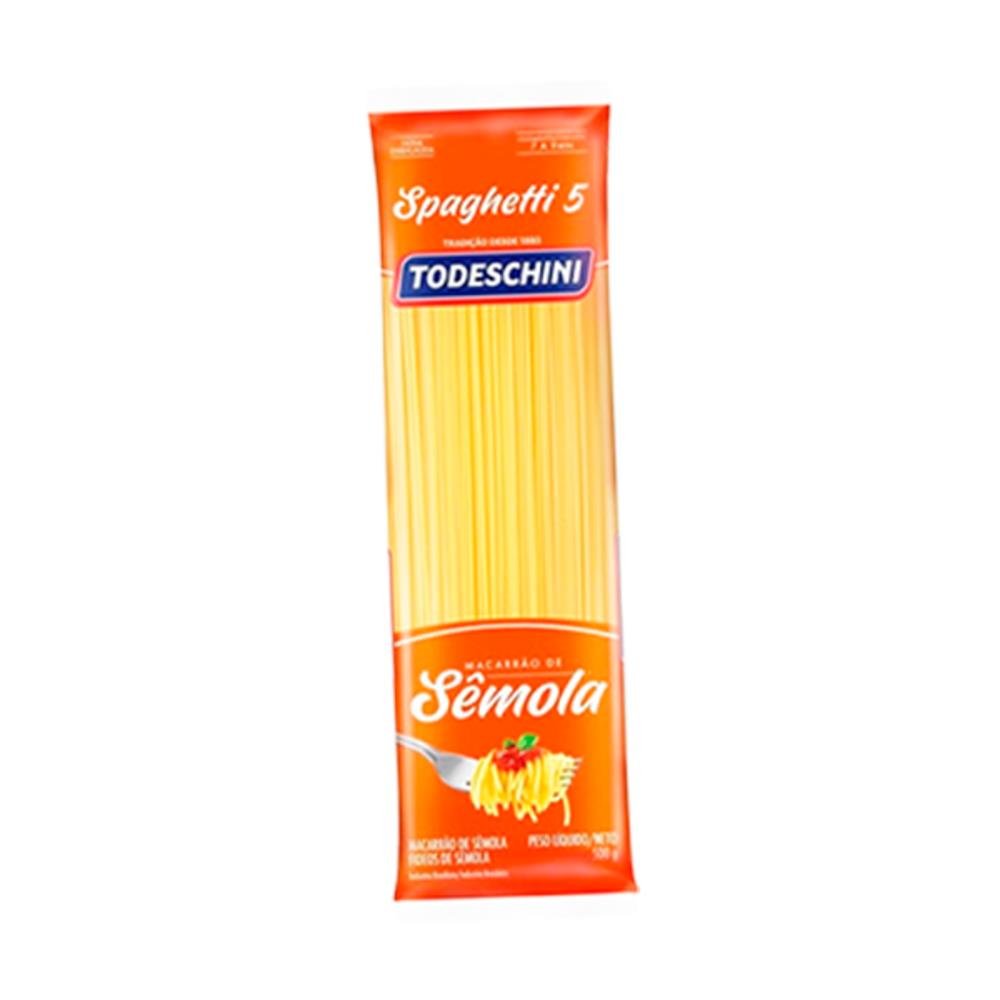 Macarrao Espaguetti 5 Todeschini Com 30 Pacotes 500G
