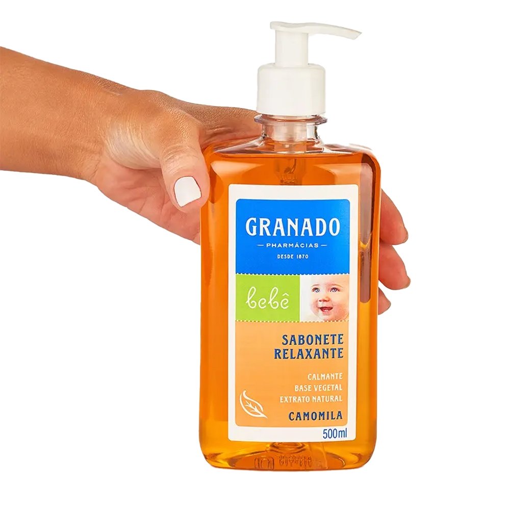 Sabonete Líquido Granado Glicerina Bebê Camomila 500ml