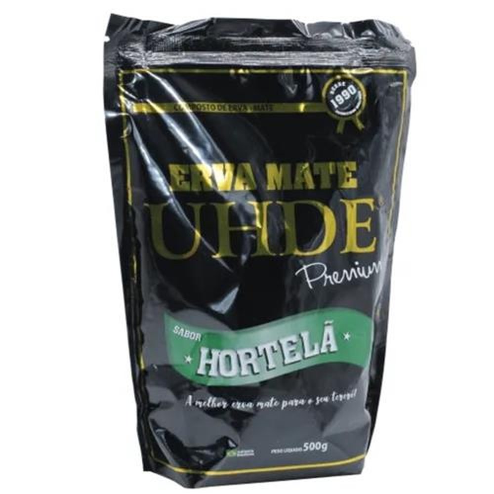 Uhde Erva Mate Premium Terere 500Gramas Hortelan