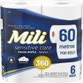 Papel Higienico Mili Folha Dupla 60Metros 8X6