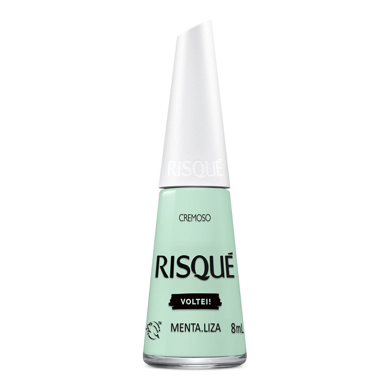 Esmalte Risque 8Ml Cremoso Menta.Liza Com 6 Nv