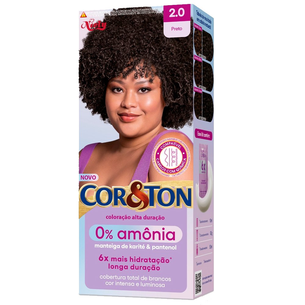 TINT COR&TON S/AMONIA 2.0 PRETO-DEMAIS PROD