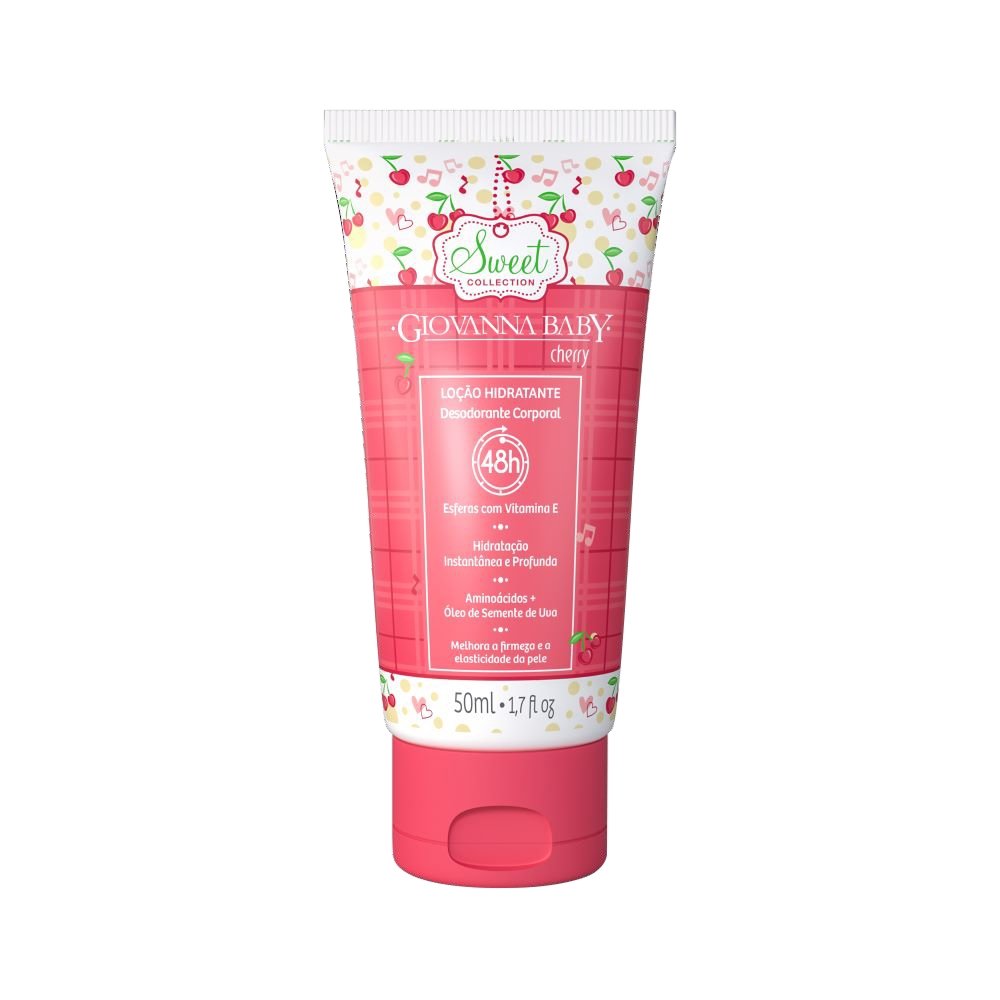 LOCAO HIDRATANTE GIOVANNA BABY CHERRY 50ML+2 SABONETE 90G