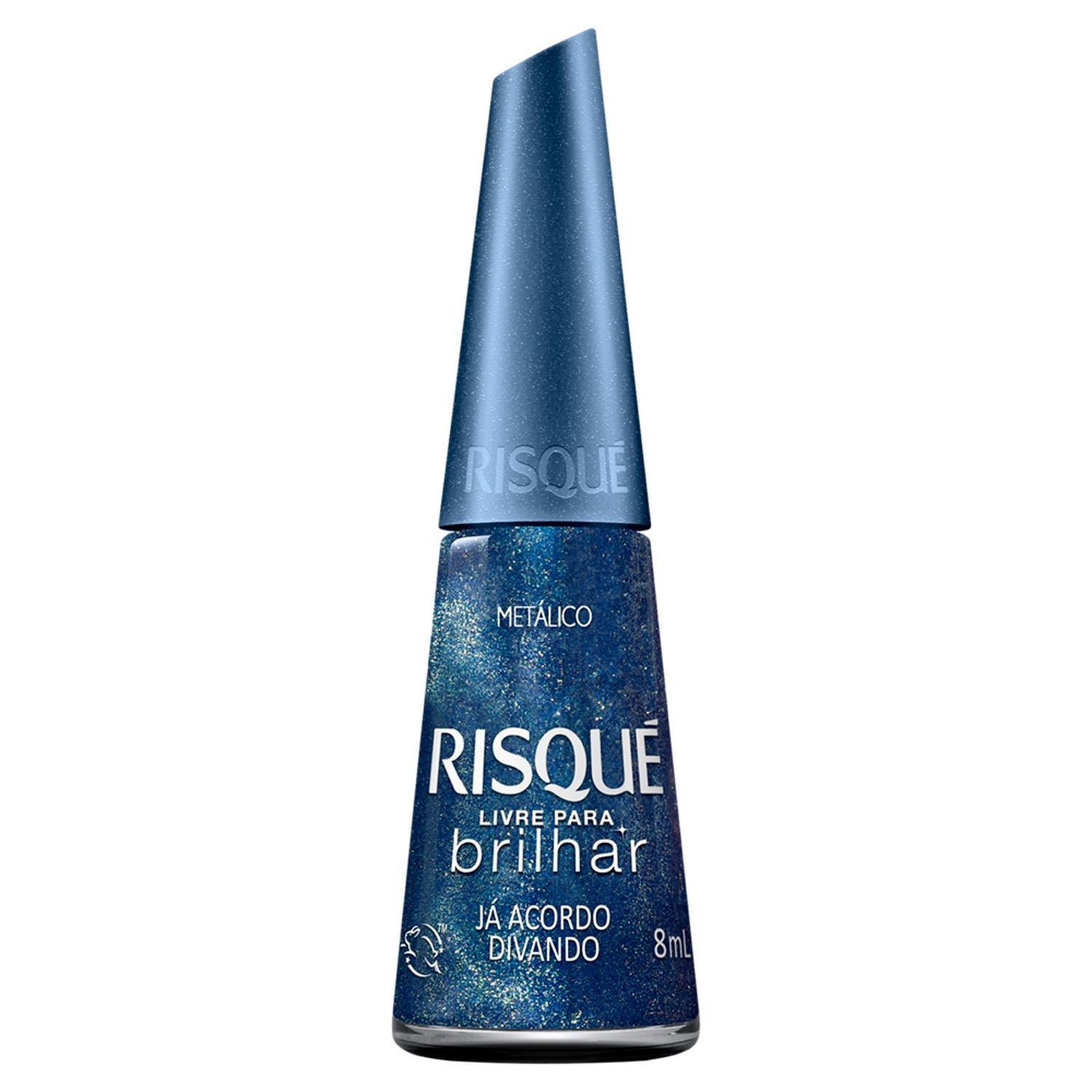 Esmalte Risqué Metálico Já Acordo Divando Avulso 8ml