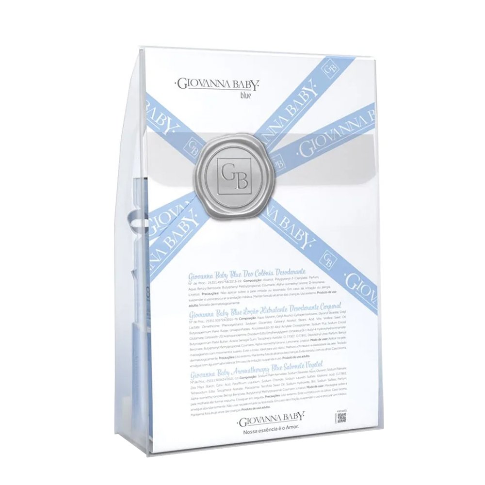 Colonia Giovanna Baby Blue 20ml + Locao 200ml + Sabonete 90g