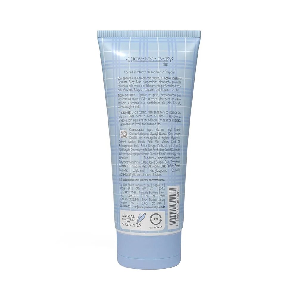 Colonia Giovanna Baby Blue 20ml + Locao 200ml + Sabonete 90g