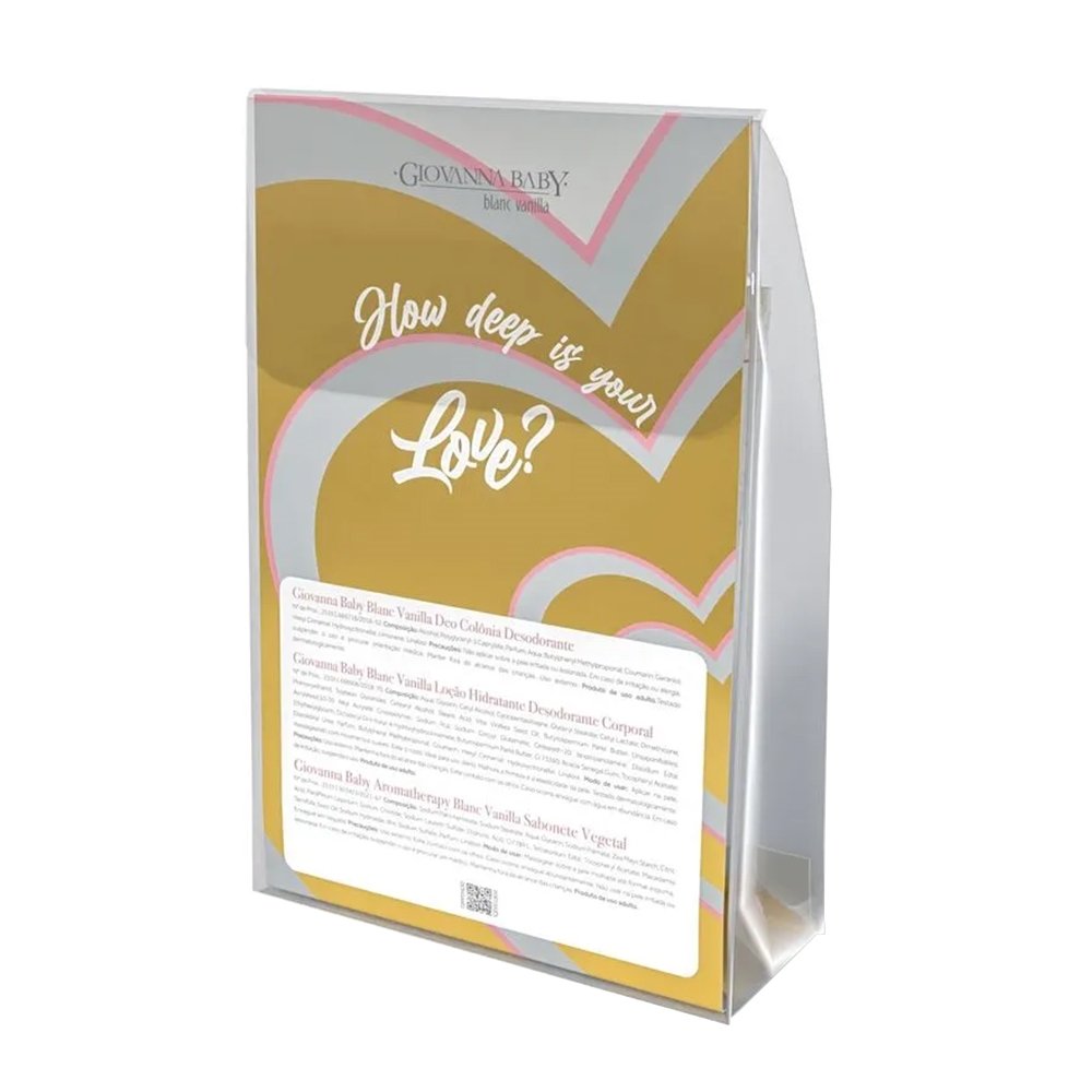 Kit Giovanna Baby Colonia Blanc 20ml + Locao 200ml + Sabonete 90g