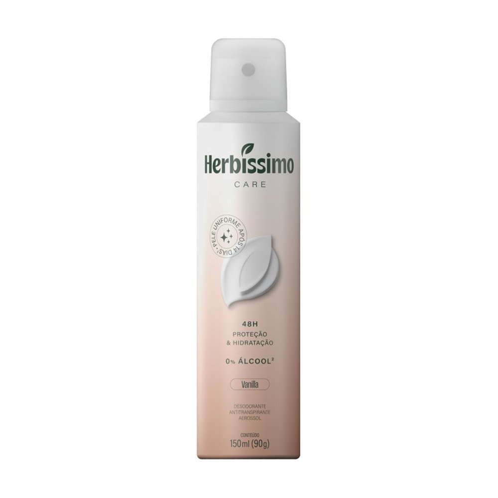 Desodorante Herbíssimo Aerossol Care Vanilla 150ml