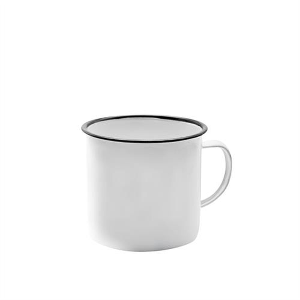 Caneca Esmaltada 06/150Ml Branca Yazi C12