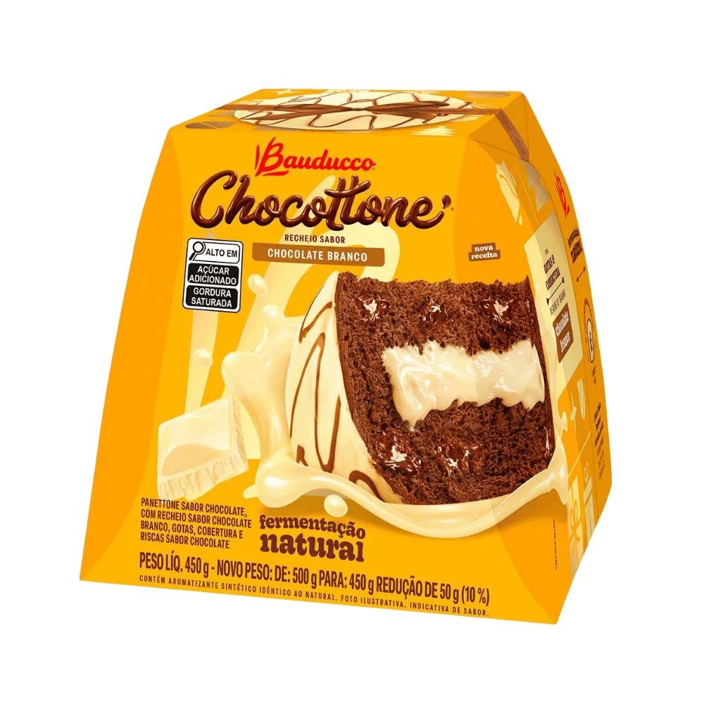 Chocottone Bauducco Chocolate Branco Caixa 450g