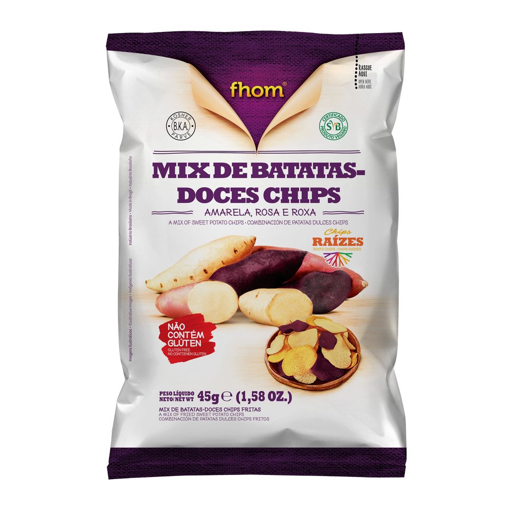 Batata Doce Mix Amarela, Rosada e Roxa 45g