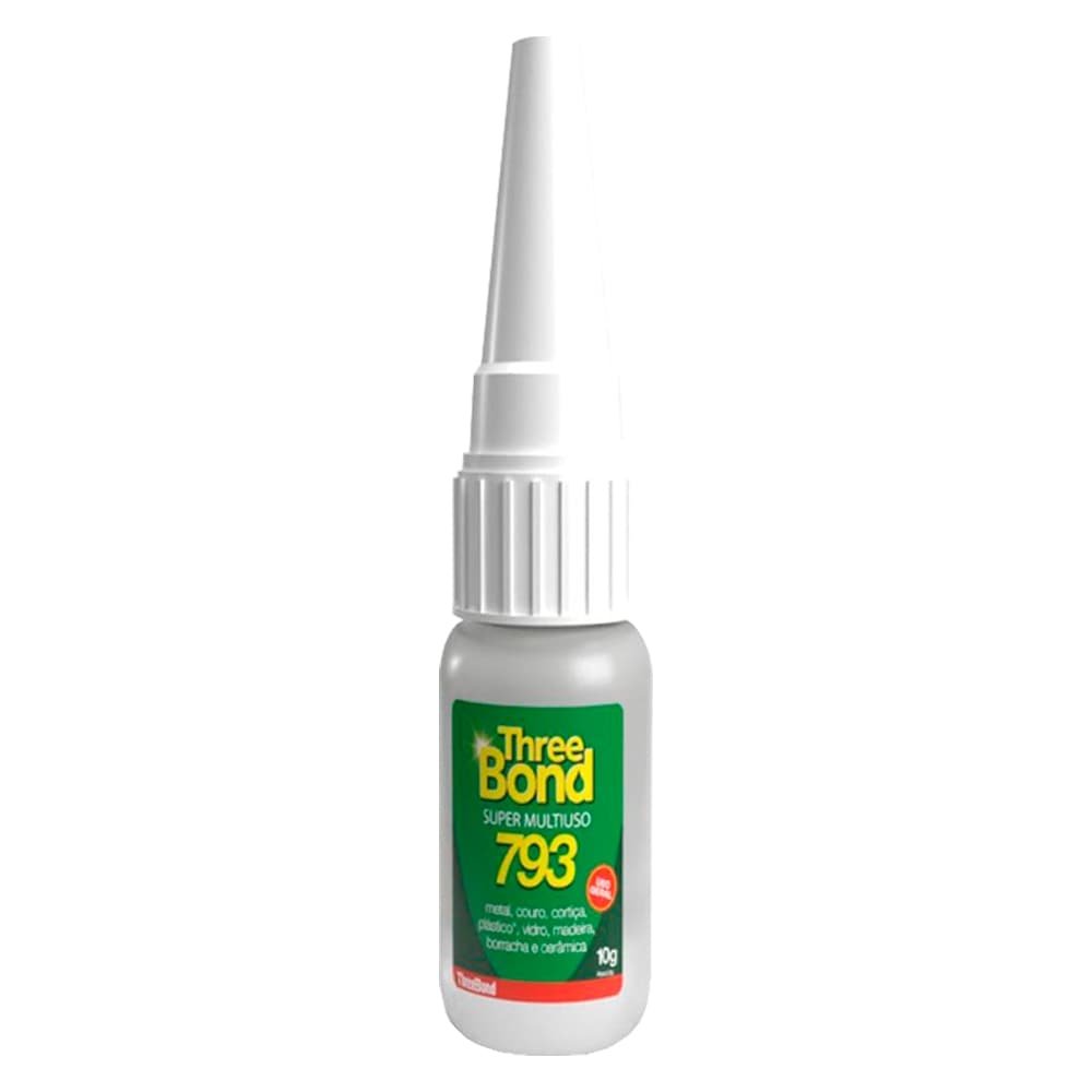 Cola Three Bond 793 Super Multiuso 10g - 1 Embalagem com 12 Unidades