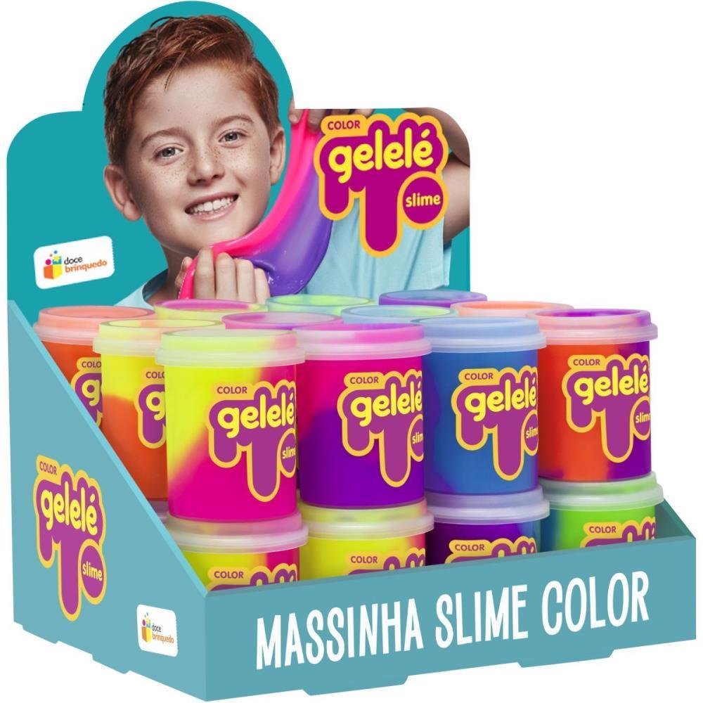 Slime Gelelé Pote Color 152G - Duas Cores Fluorescentes | Martins Atacado