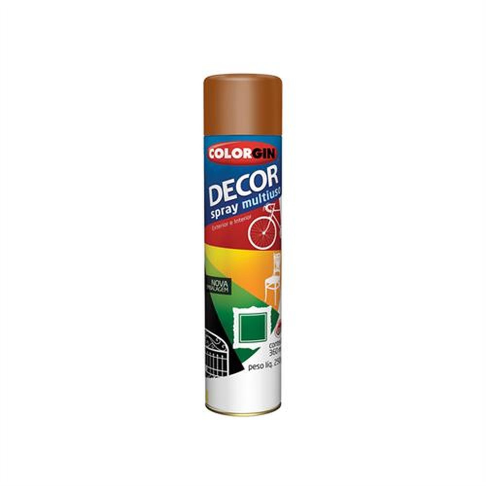 Tinta Spray Marrom Geladeira 6X360 Colorgin