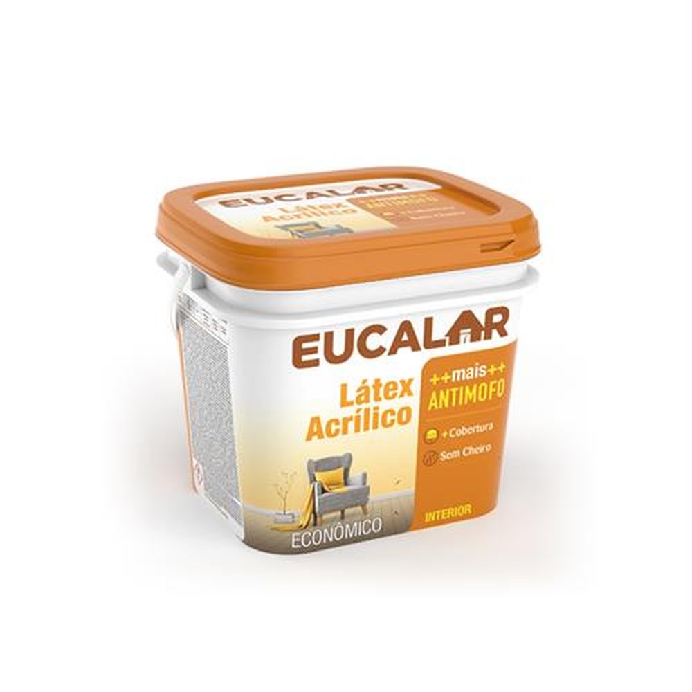 Tinta Acrilica Eucalar Interior Azul Navegante 4X3,6L