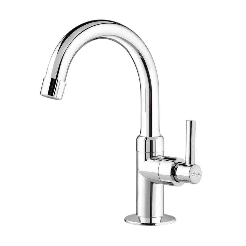 Torneira Lavatório Viqua Lagune Mesa Bica Alta Cromado