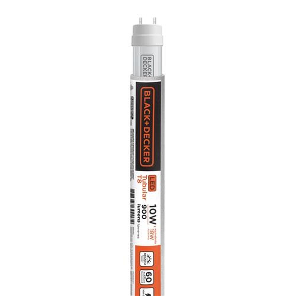 Lampada LED Black+Decker Tubular T8 10W 6500K Branca 60CM
