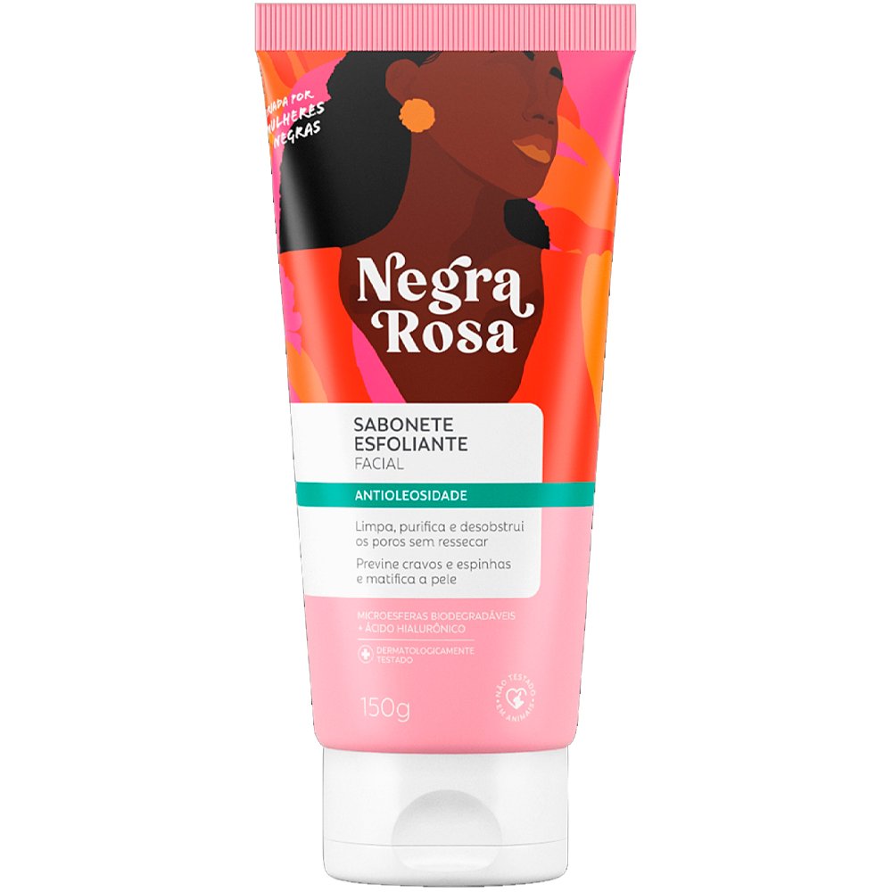 Sabonete Negra Rosa Gel Esfoliante Facial 150g
