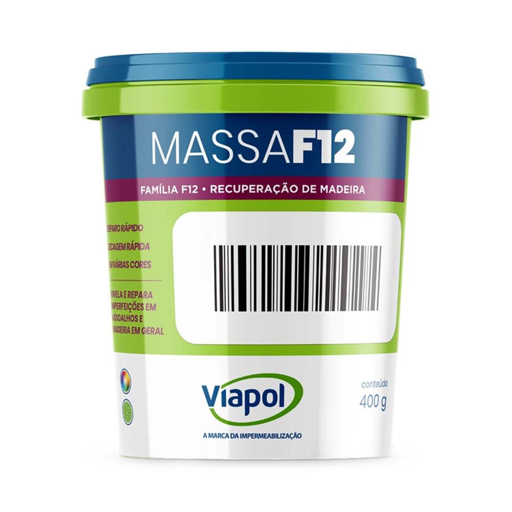 Massa Calafetar Madeira F12 Ipê 6X400 Viapol